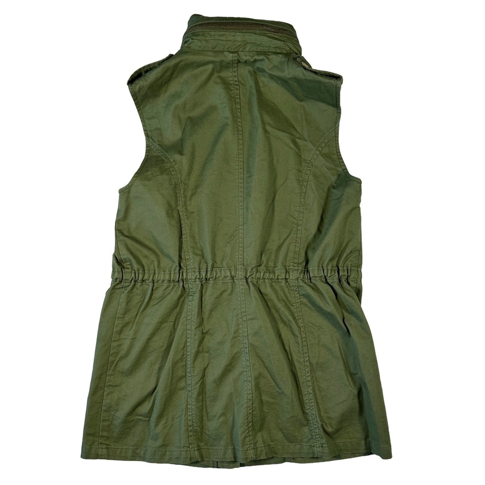 Market & Spruce Women’s Olive Green Utility Vest Hooded Size Small (NWT) - Picture 5 of 10